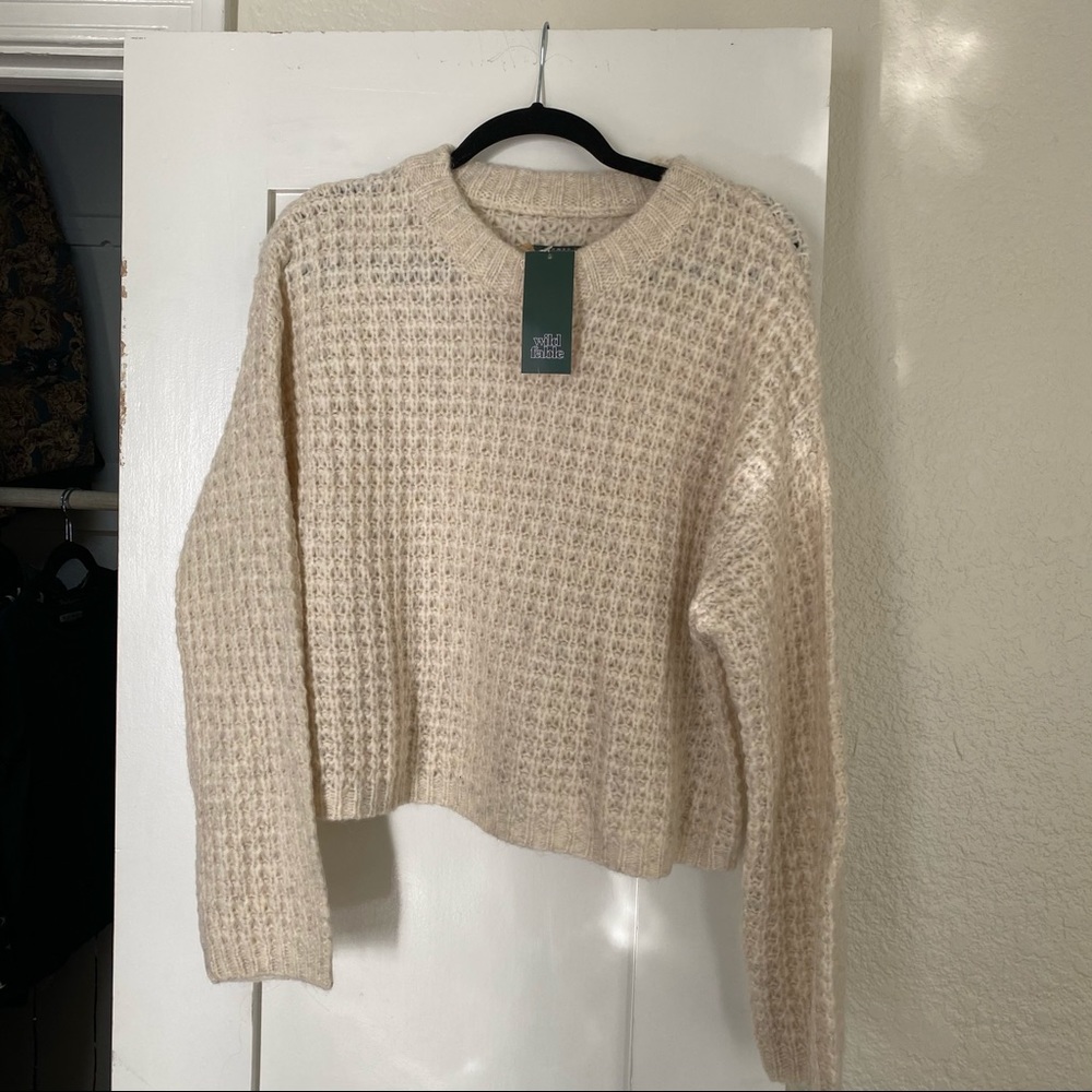 Wild Fable NWT cream sweater